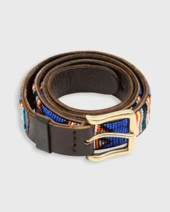 1.25" African Beaded Belt^Sid Mashburn Hot