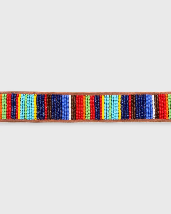 1.25" African Beaded Belt^Sid Mashburn Flash Sale
