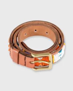 1.25" African Beaded Belt^Sid Mashburn New