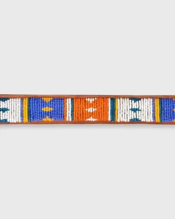 1.25" African Beaded Belt^Sid Mashburn New