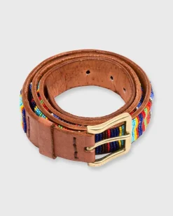 1.25" African Beaded Belt^Sid Mashburn Outlet
