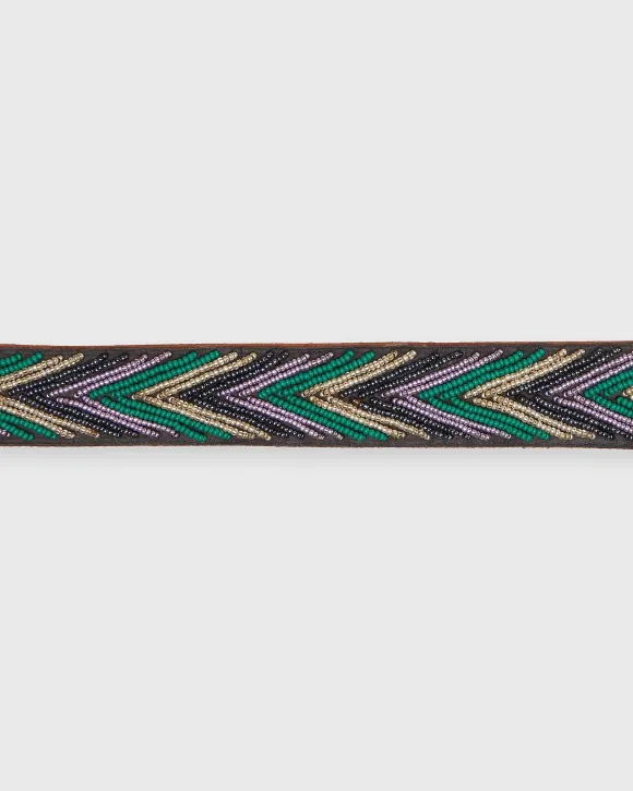 1.25" African Fully Beaded Belt^Ann Mashburn Store