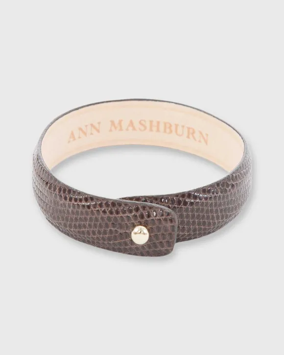 0.5" Lizard Cuff Bracelet^Ann Mashburn Fashion