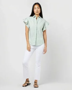 Amelie Ruffle Shirt^Ann Mashburn Sale