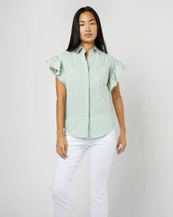 Amelie Ruffle Shirt^Ann Mashburn Sale