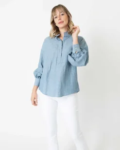 Anaya Popover Shirt^Ann Mashburn Fashion