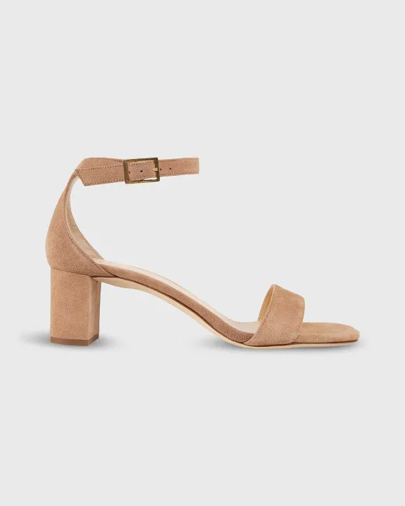 Ankle-Wrap Block Heel^Ann Mashburn Cheap