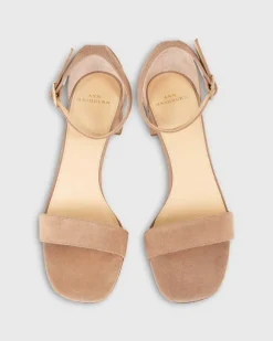 Ankle-Wrap Block Heel^Ann Mashburn Cheap