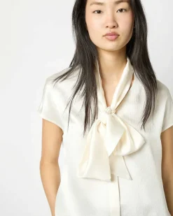 Atelier Tie-Neck Blouse^Ann Mashburn Flash Sale