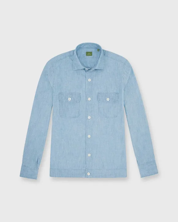 Band-Hem Work Shirt^Sid Mashburn Hot