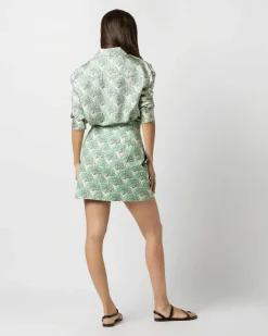 Boy Shirt In Mint Fans Silk Twill^La DoubleJ Shop