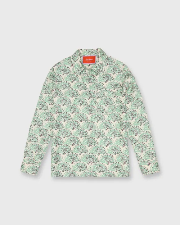 Boy Shirt In Mint Fans Silk Twill^La DoubleJ Shop