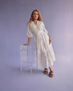 Carmen Ruffle Dress^Ann Mashburn Store