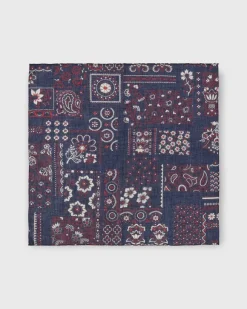 Cotton Print Pocket Square^Sid Mashburn Fashion