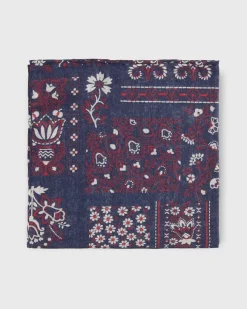 Cotton Print Pocket Square^Sid Mashburn Fashion