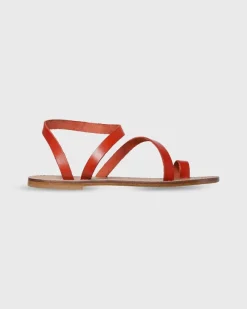 Diagonal Strap Sandal^Ann Mashburn New