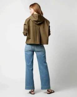 Drawstring Hooded Shirt Jacket^Aspesi New