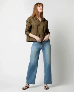 Drawstring Hooded Shirt Jacket^Aspesi New