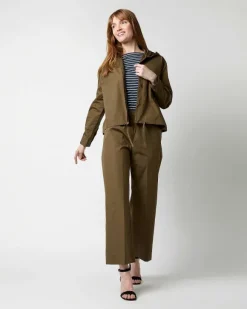 Drawstring Hooded Shirt Jacket^Aspesi New