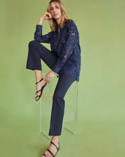 Faye Flare Cropped Pant^Ann Mashburn Shop