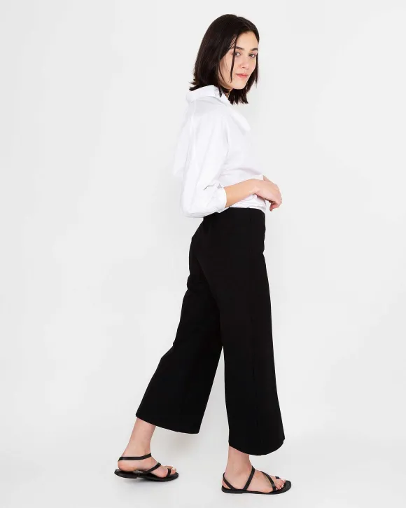 Faye Wide-Leg Cropped Pant^Ann Mashburn Cheap