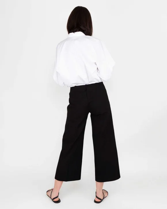 Faye Wide-Leg Cropped Pant^Ann Mashburn Cheap
