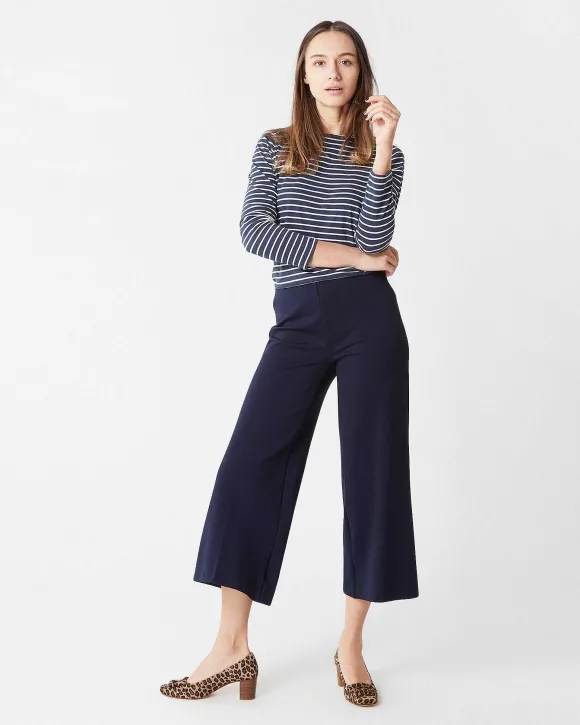 Faye Wide-Leg Cropped Pant^Ann Mashburn Best Sale
