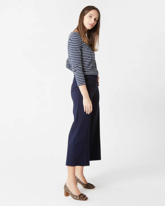Faye Wide-Leg Cropped Pant^Ann Mashburn Best Sale