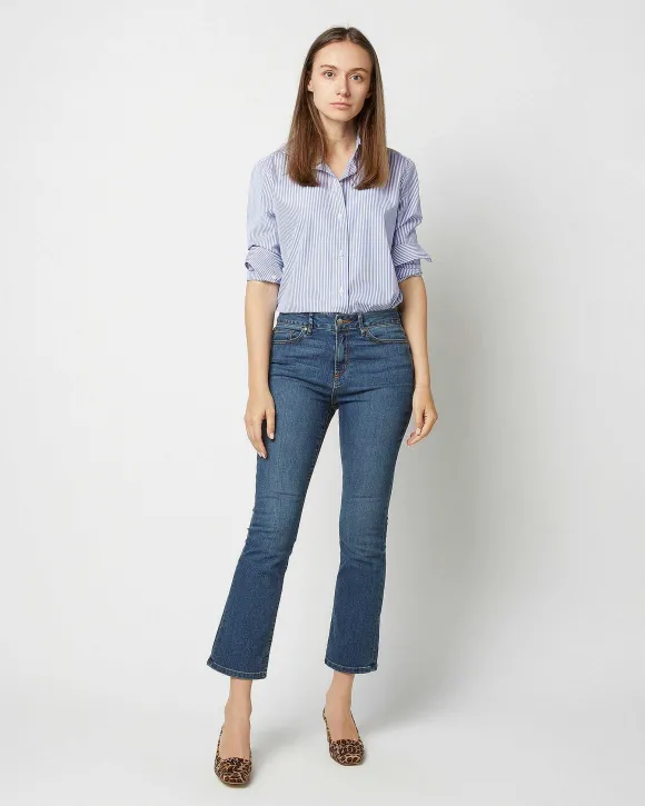 Flare Cropped 5-Pocket Jean^Ann Mashburn Store