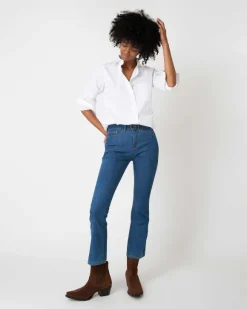Flare Cropped 5-Pocket Jean^Ann Mashburn Discount