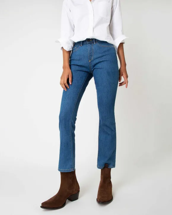 Flare Cropped 5-Pocket Jean^Ann Mashburn Discount