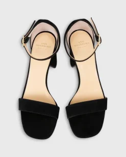 High Ankle-Wrap Block Heel^Ann Mashburn Cheap