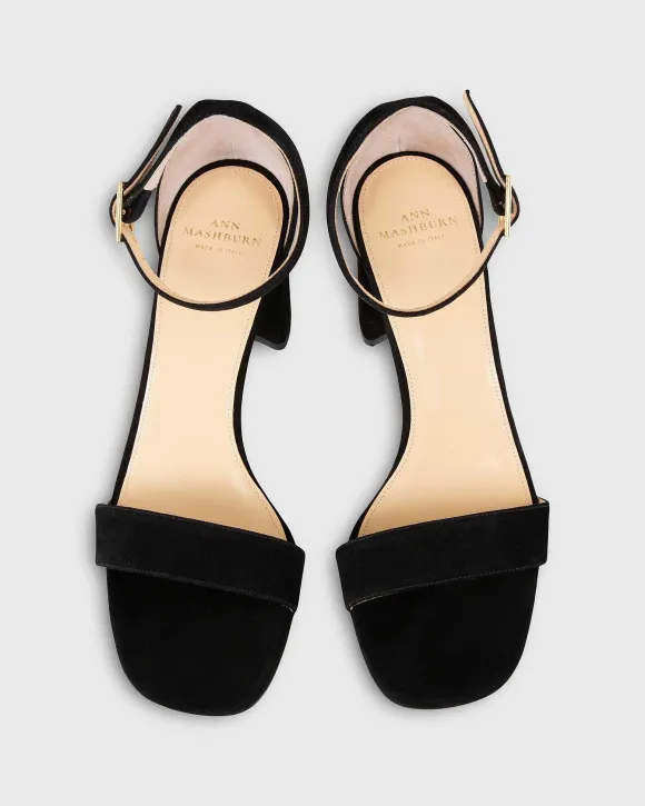 High Ankle-Wrap Block Heel^Ann Mashburn Cheap