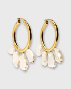 Keshi Cool Hoop Earrings^Lizzie Fortunato Flash Sale