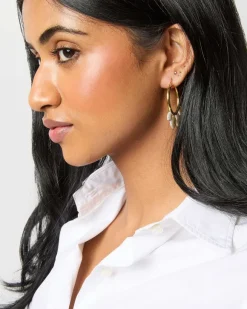 Keshi Cool Hoop Earrings^Lizzie Fortunato Flash Sale