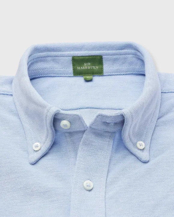 Knit Button-Down Popover Shirt^Sid Mashburn Fashion