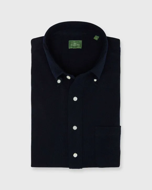 Knit Button-Down Popover Shirt^Sid Mashburn Best