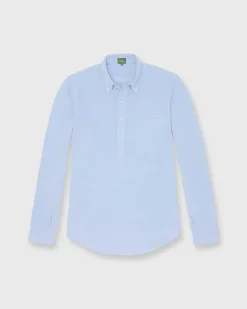 Knit Button-Down Popover Shirt^Sid Mashburn Cheap