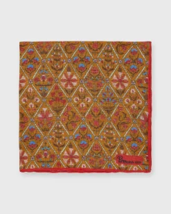 Linen Print Pocket Square^Petronius Hot
