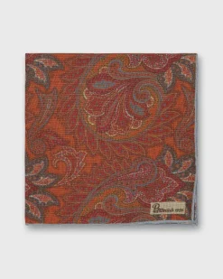 Linen Print Pocket Square^Petronius Store