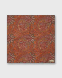 Linen Print Pocket Square^Petronius Store