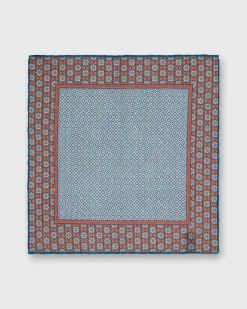 Linen/Cotton Print Pocket Square^Sid Mashburn Hot