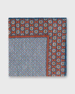 Linen/Cotton Print Pocket Square^Sid Mashburn Hot
