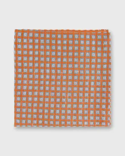 Linen/Cotton Print Pocket Square^Sid Mashburn Clearance