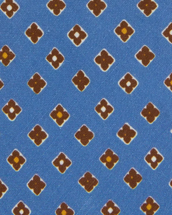 Linen/Silk Print Tie^Sid Mashburn Sale