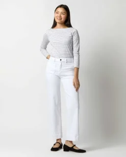 Long-Sleeved Boatneck Tee^Ann Mashburn Best Sale