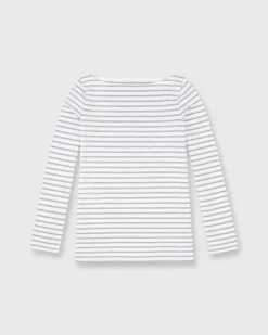Long-Sleeved Boatneck Tee^Ann Mashburn Best Sale
