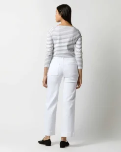 Long-Sleeved Boatneck Tee^Ann Mashburn Best Sale