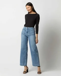 Long-Sleeved Boatneck Tee^Ann Mashburn Best Sale