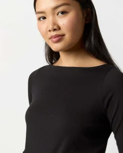 Long-Sleeved Boatneck Tee^Ann Mashburn Best Sale